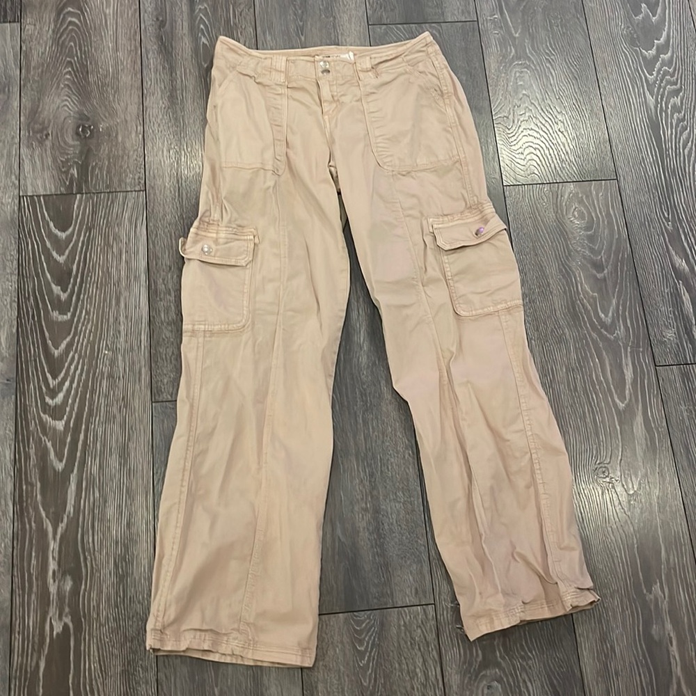 Beige Cargo Pants